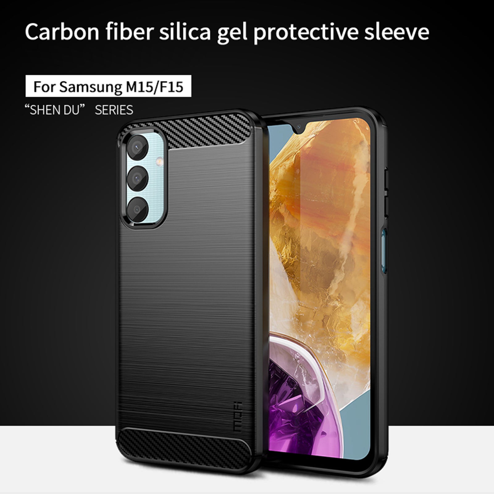 MOFI JK TPU Series-1 For Samsung Galaxy M15 5G / F15 5G Case Brushed Soft TPU Phone Cover