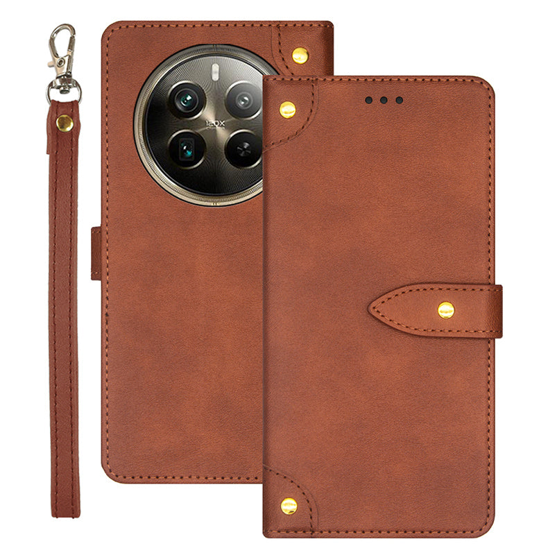 IDEWEI For Realme 12 Pro 5G / 12 Pro+ 5G Case Card Holder Stand Leather Phone Cover