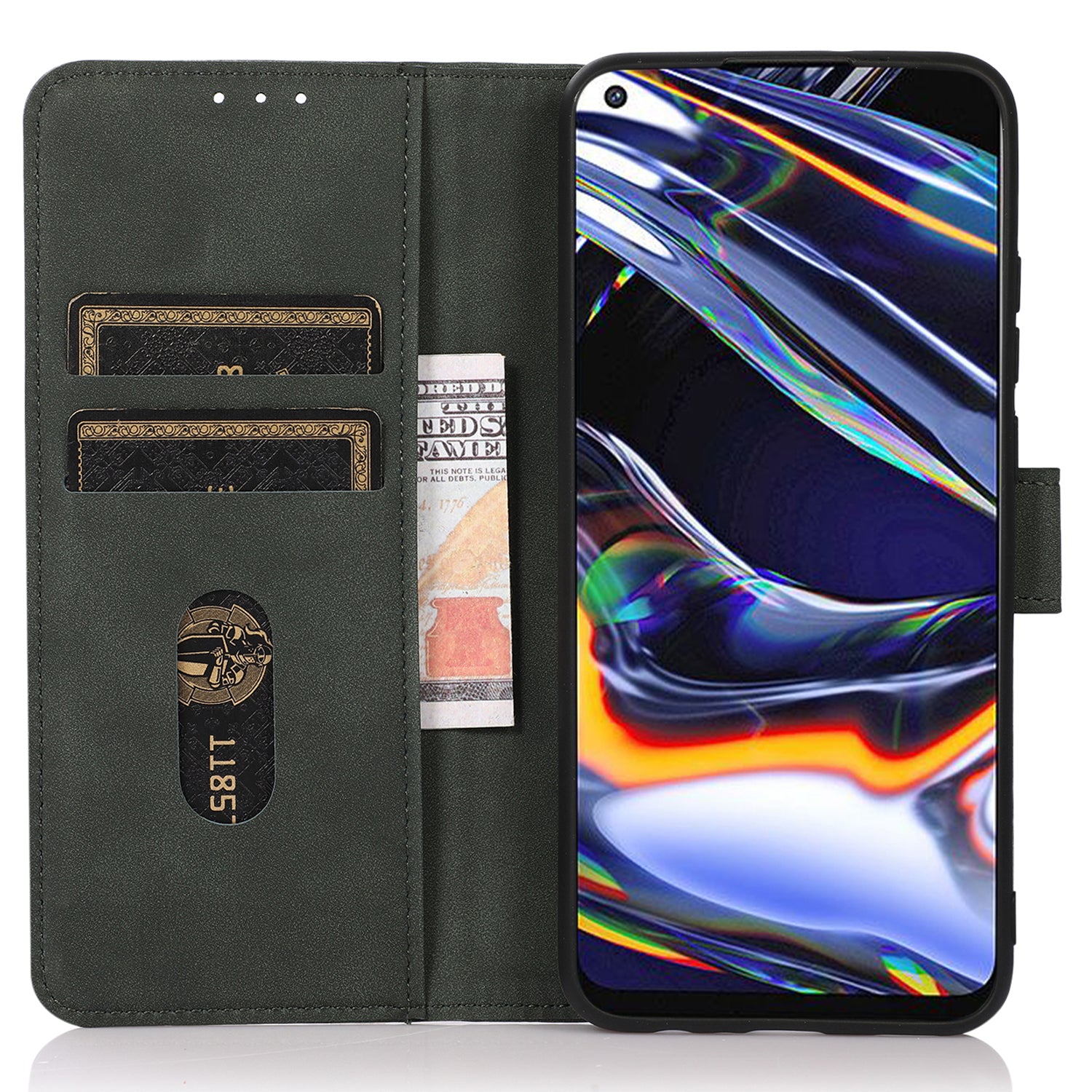 KHAZNEH For Google Pixel 9 Pro Phone Case Folding Stand Cover Leather Wallet Shell