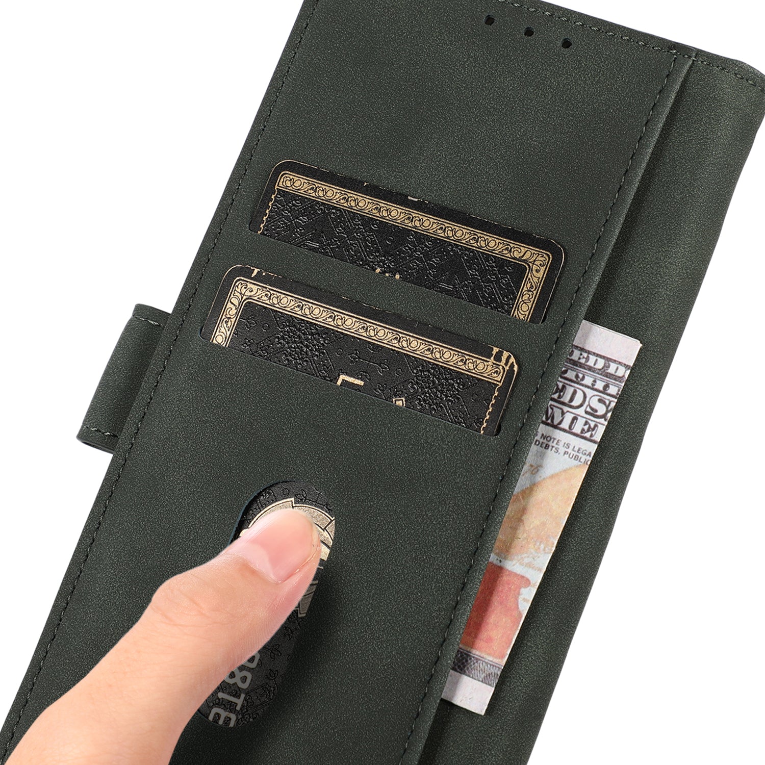 KHAZNEH For Google Pixel 9 Pro Phone Case Folding Stand Cover Leather Wallet Shell
