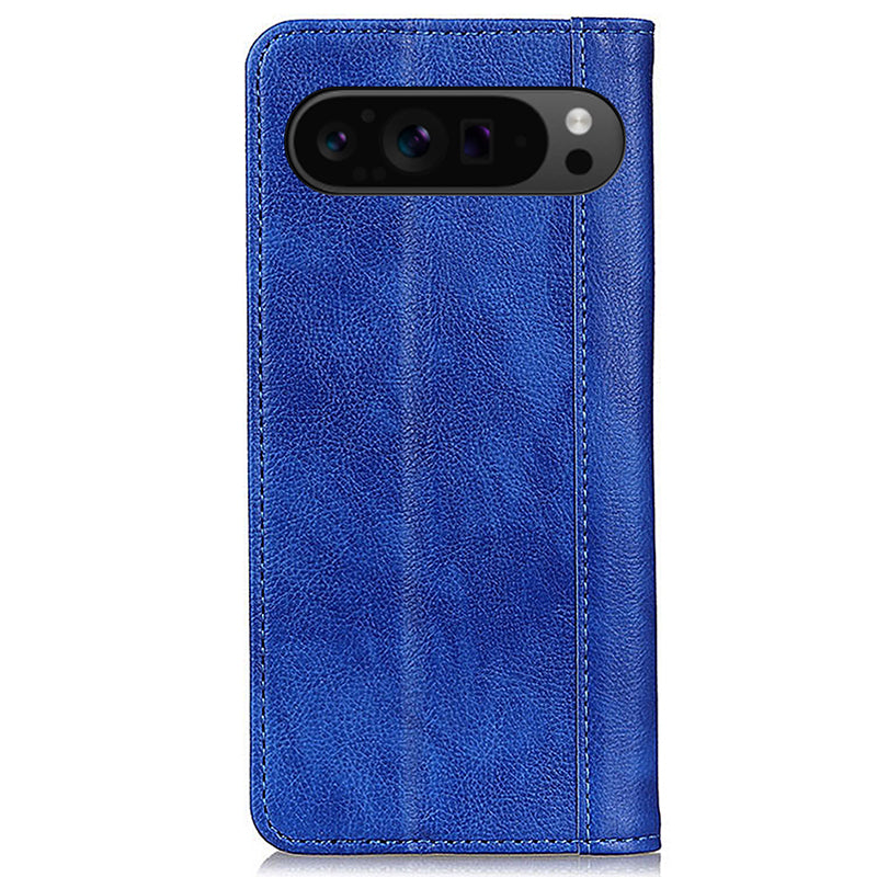 For Google Pixel 9 Pro Case Anti-scratch Litchi Texture Split Leather Wallet Stand Phone Cover
