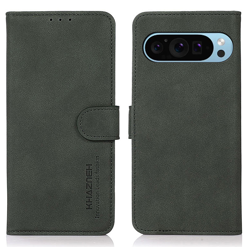 KHAZNEH For Google Pixel 9 Shockproof PU Leather Phone Case Wallet Stand Cover