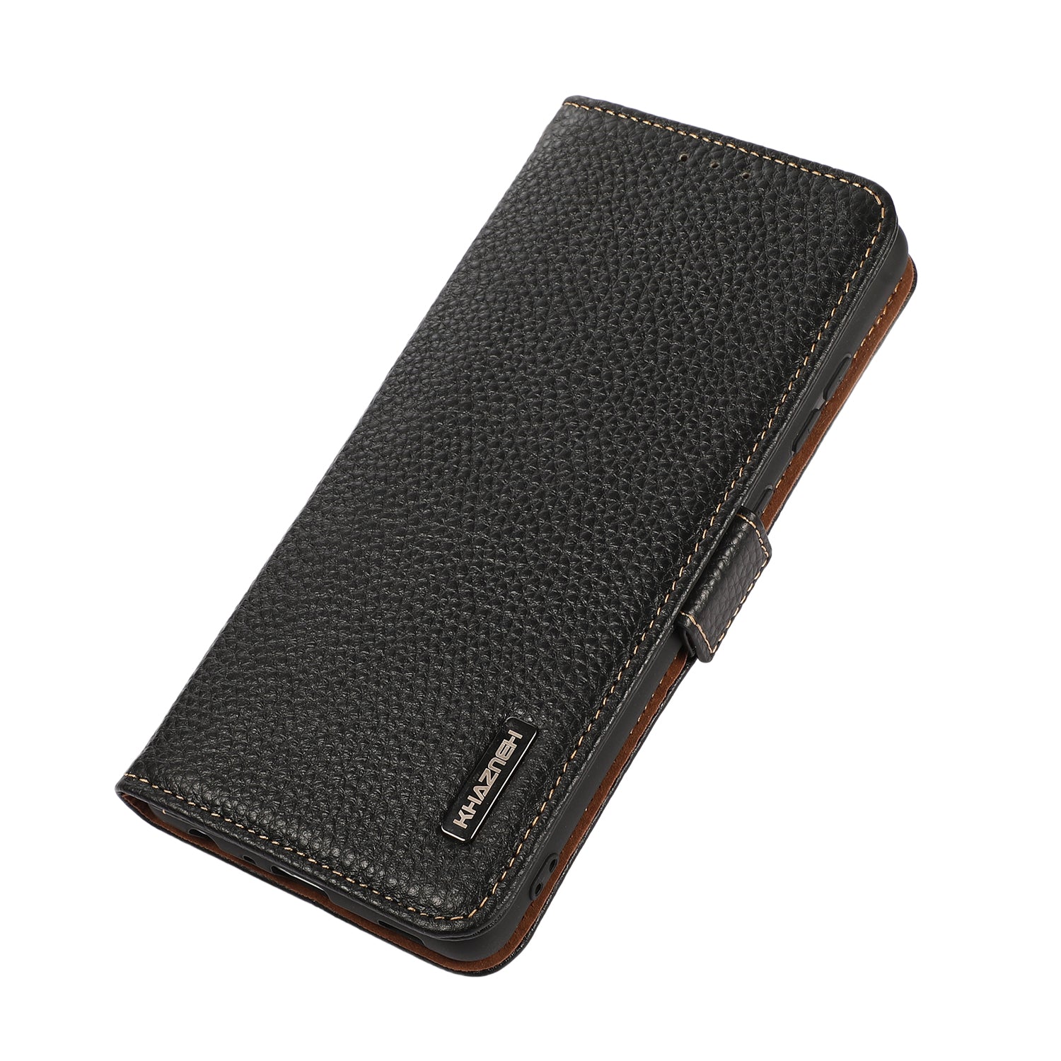 KHAZNEH For OnePlus Nord CE4 5G / Ace 3V 5G RFID Blocking Case Genuine Cow Leather Phone Cover