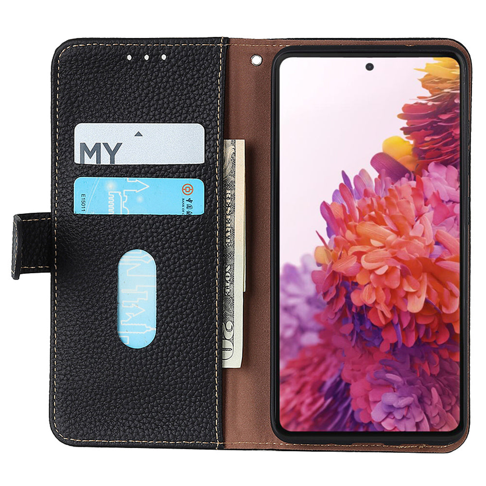 KHAZNEH For OnePlus Nord CE4 5G / Ace 3V 5G Phone Stand Case Support Stand Genuine Cow Leather Phone Cover