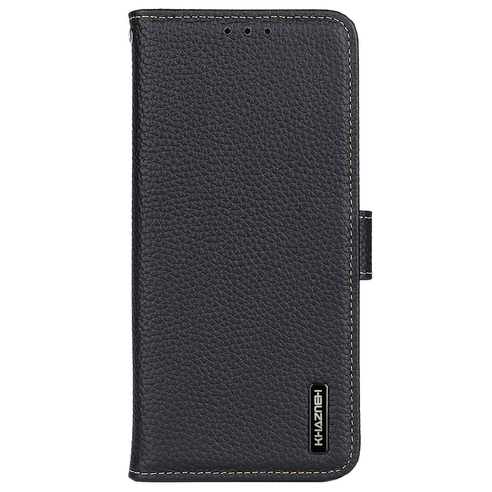 KHAZNEH For OnePlus Nord CE4 5G / Ace 3V 5G Phone Stand Case Support Stand Genuine Cow Leather Phone Cover