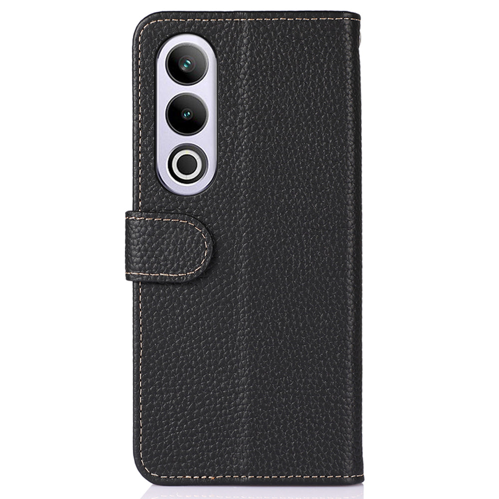 KHAZNEH For OnePlus Nord CE4 5G / Ace 3V 5G Phone Stand Case Support Stand Genuine Cow Leather Phone Cover