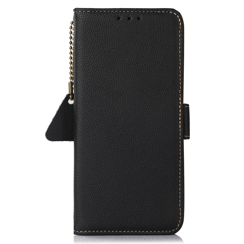 TJ For OnePlus Nord CE4 5G / Ace 3V 5G RFID Blocking Case Genuine Cow Leather Cover