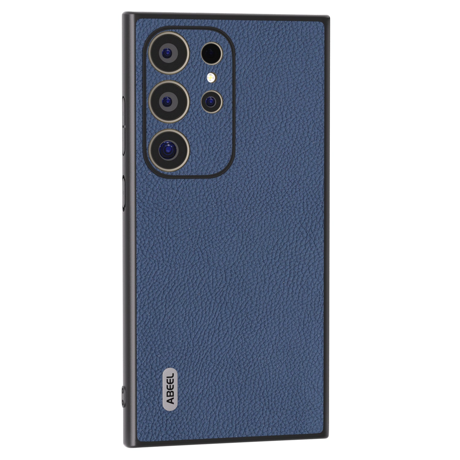ABEEL For Samsung Galaxy S24 Ultra Case Cowhide Leather Soft TPU Hard PC Hybrid Phone Cover