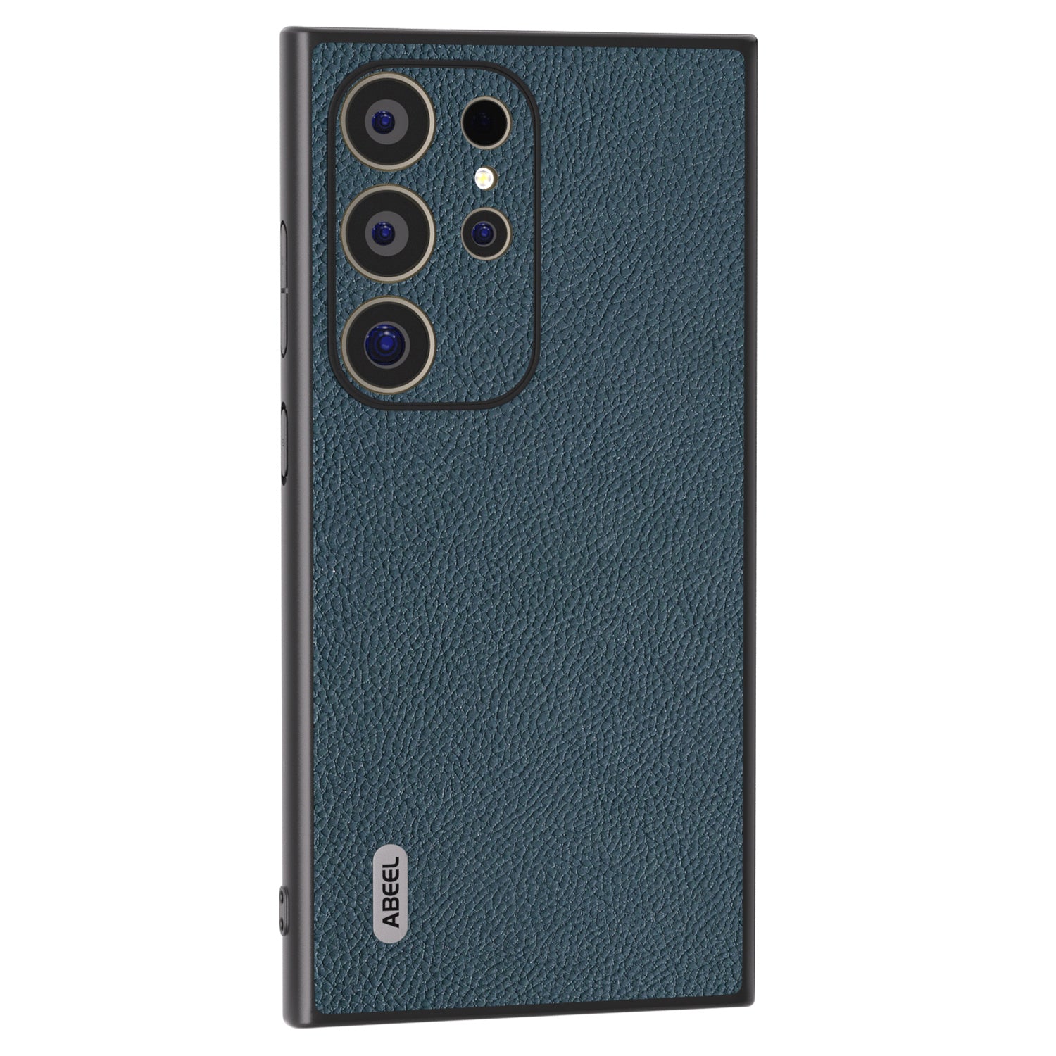 ABEEL For Samsung Galaxy S24 Ultra Case Cowhide Leather Soft TPU Hard PC Hybrid Phone Cover