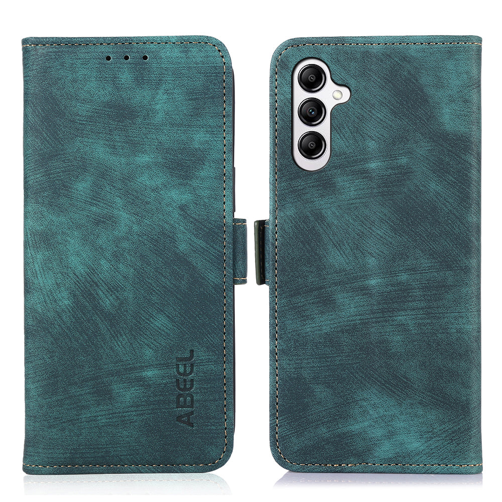 ABEEL For Samsung Galaxy A13 5G / A04s 4G (164.7 x 76.7 x 9.1 mm) Cover Side Magnetic Clasp Leather Wallet Phone Case