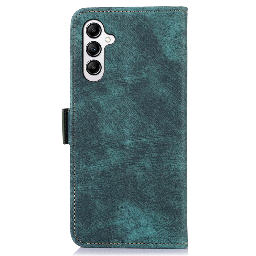 ABEEL For Samsung Galaxy A13 5G / A04s 4G (164.7 x 76.7 x 9.1 mm) Cover Side Magnetic Clasp Leather Wallet Phone Case