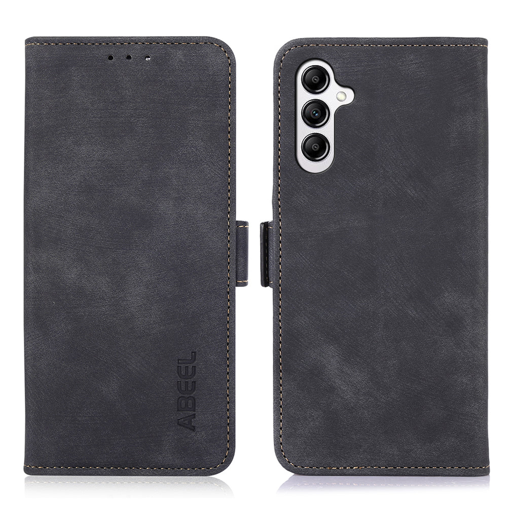 ABEEL For Samsung Galaxy A13 5G / A04s 4G (164.7 x 76.7 x 9.1 mm) Cover Side Magnetic Clasp Leather Wallet Phone Case
