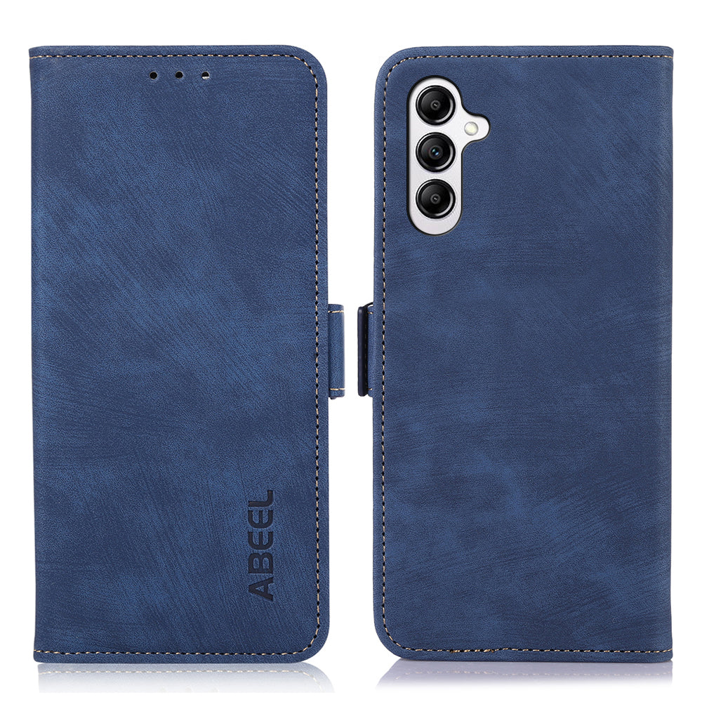ABEEL For Samsung Galaxy A13 5G / A04s 4G (164.7 x 76.7 x 9.1 mm) Cover Side Magnetic Clasp Leather Wallet Phone Case