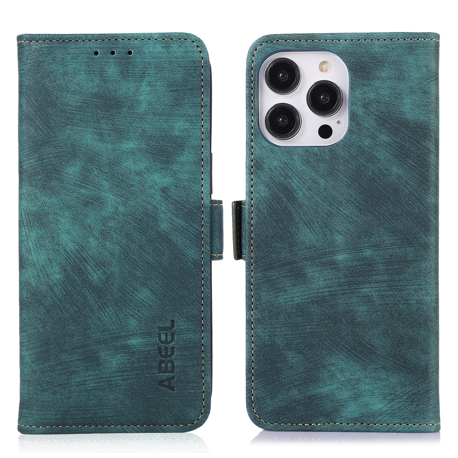ABEEL For iPhone 12 Pro Max 6.7 inch Cell Phone Case Anti-drop Wallet Stand Leather Cover