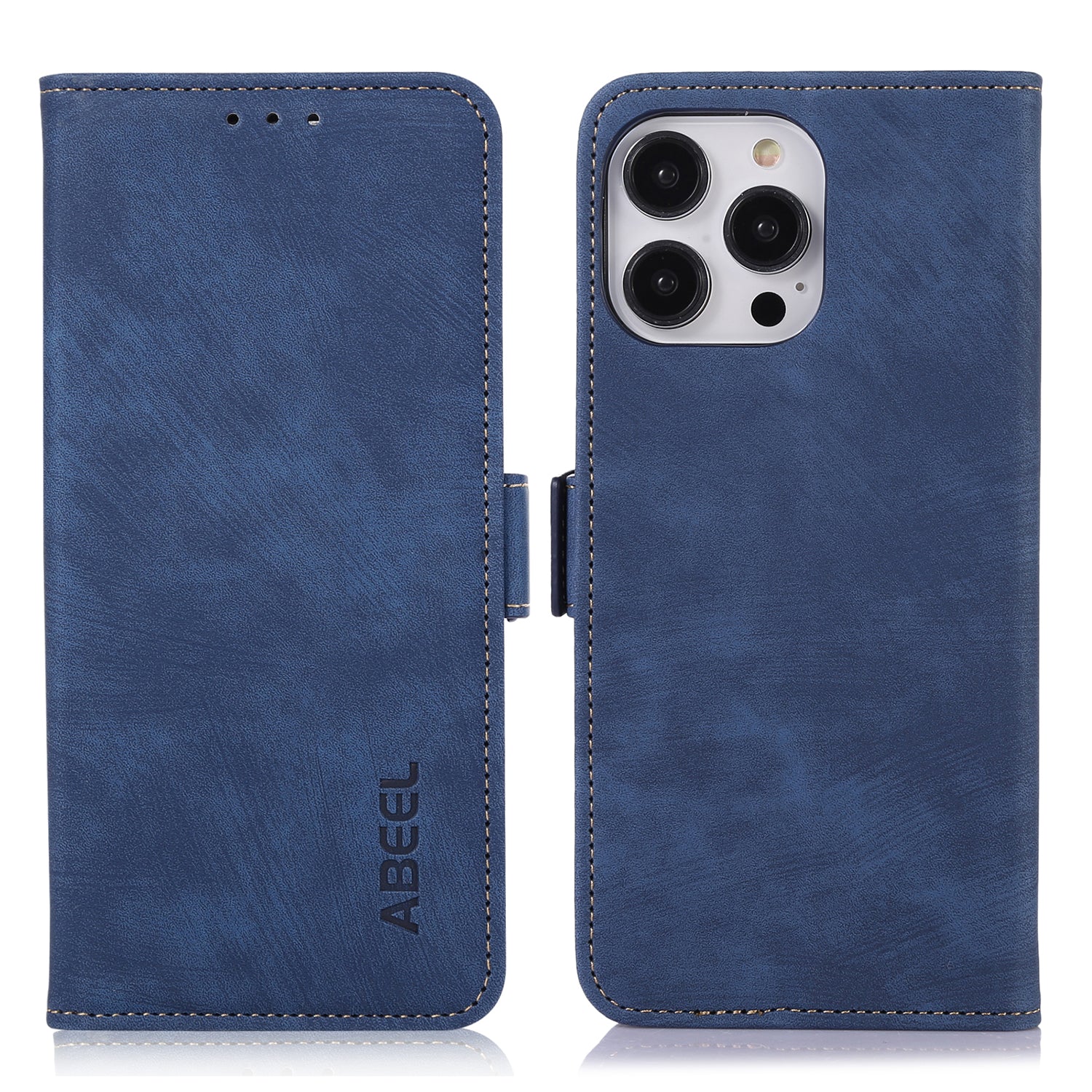 ABEEL For iPhone 12 Pro Max 6.7 inch Cell Phone Case Anti-drop Wallet Stand Leather Cover