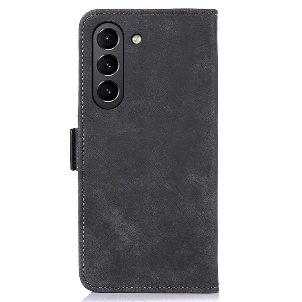 ABEEL For Samsung Galaxy S21 5G / 4G Case Stand Wallet Phone Leather Cover Retro Texture