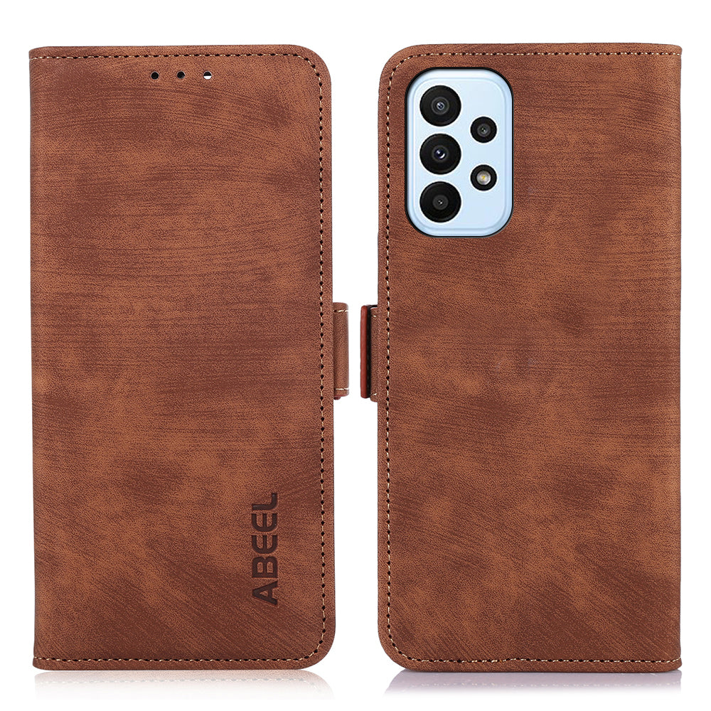 ABEEL For Samsung Galaxy A33 5G Leather Case Retro Phone Cover with Wallet Stand