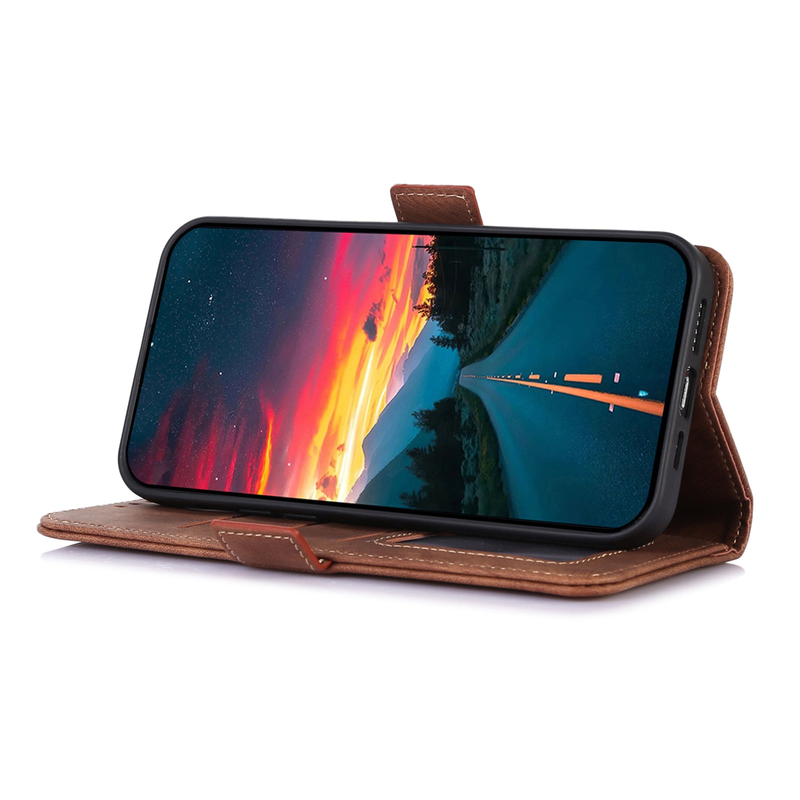 ABEEL For Samsung Galaxy A33 5G Leather Case Retro Phone Cover with Wallet Stand
