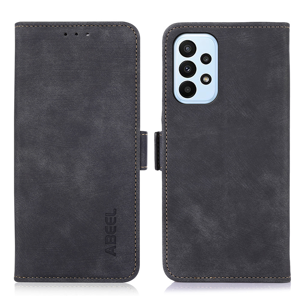 ABEEL For Samsung Galaxy A33 5G Leather Case Retro Phone Cover with Wallet Stand