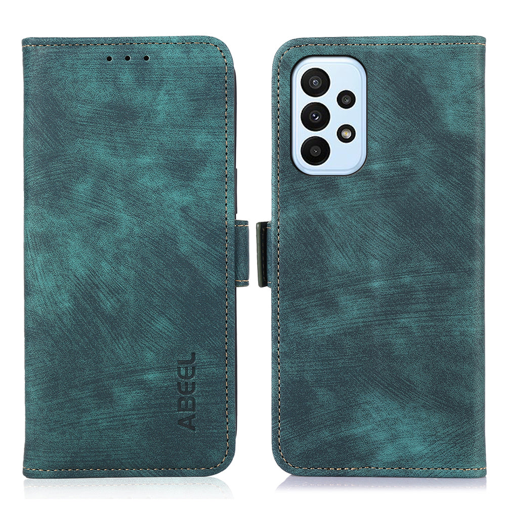 ABEEL For Samsung Galaxy A33 5G Leather Case Retro Phone Cover with Wallet Stand