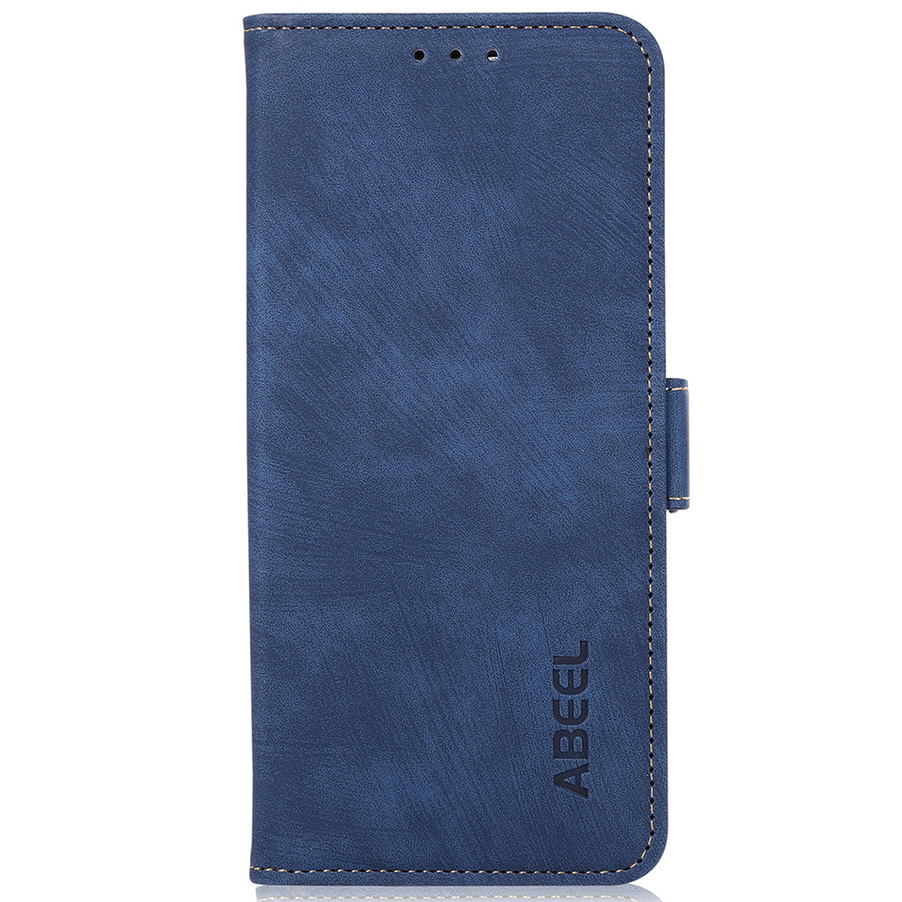 ABEEL For Samsung Galaxy Xcover 5 Phone Stand Case Retro PU Leather Protective Cover