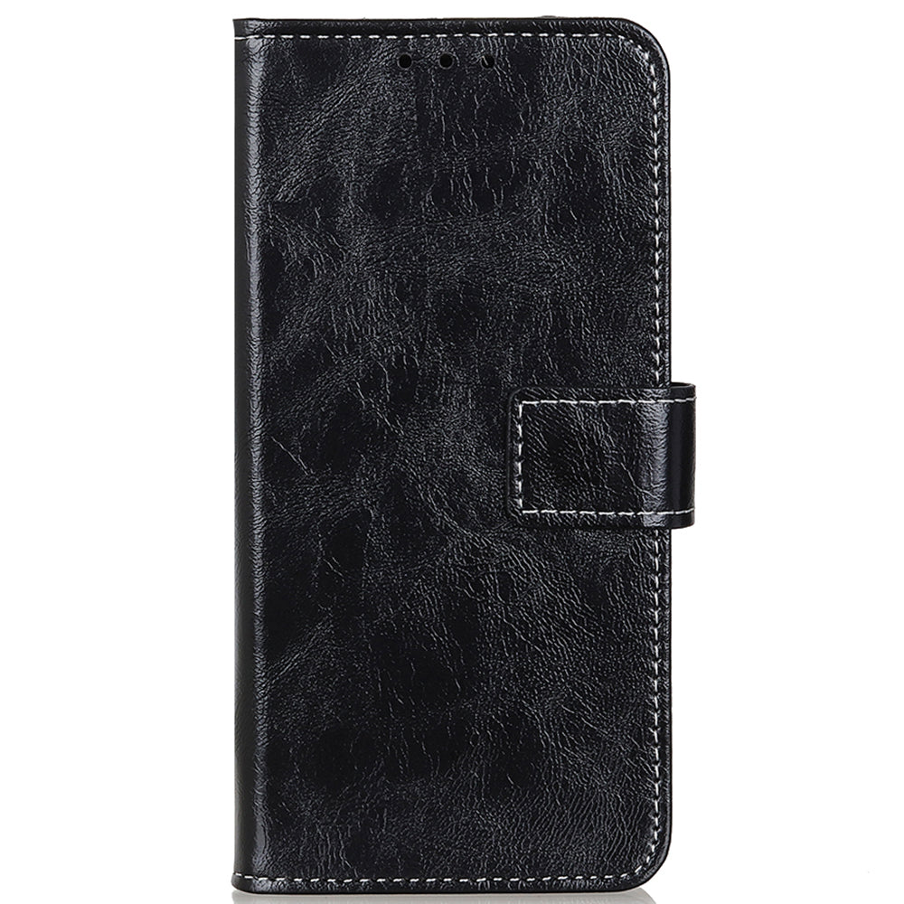 For Xiaomi Redmi A3 / Poco C61 4G PU Leather Case Cell Phone Back Cover Retro Phone Shell