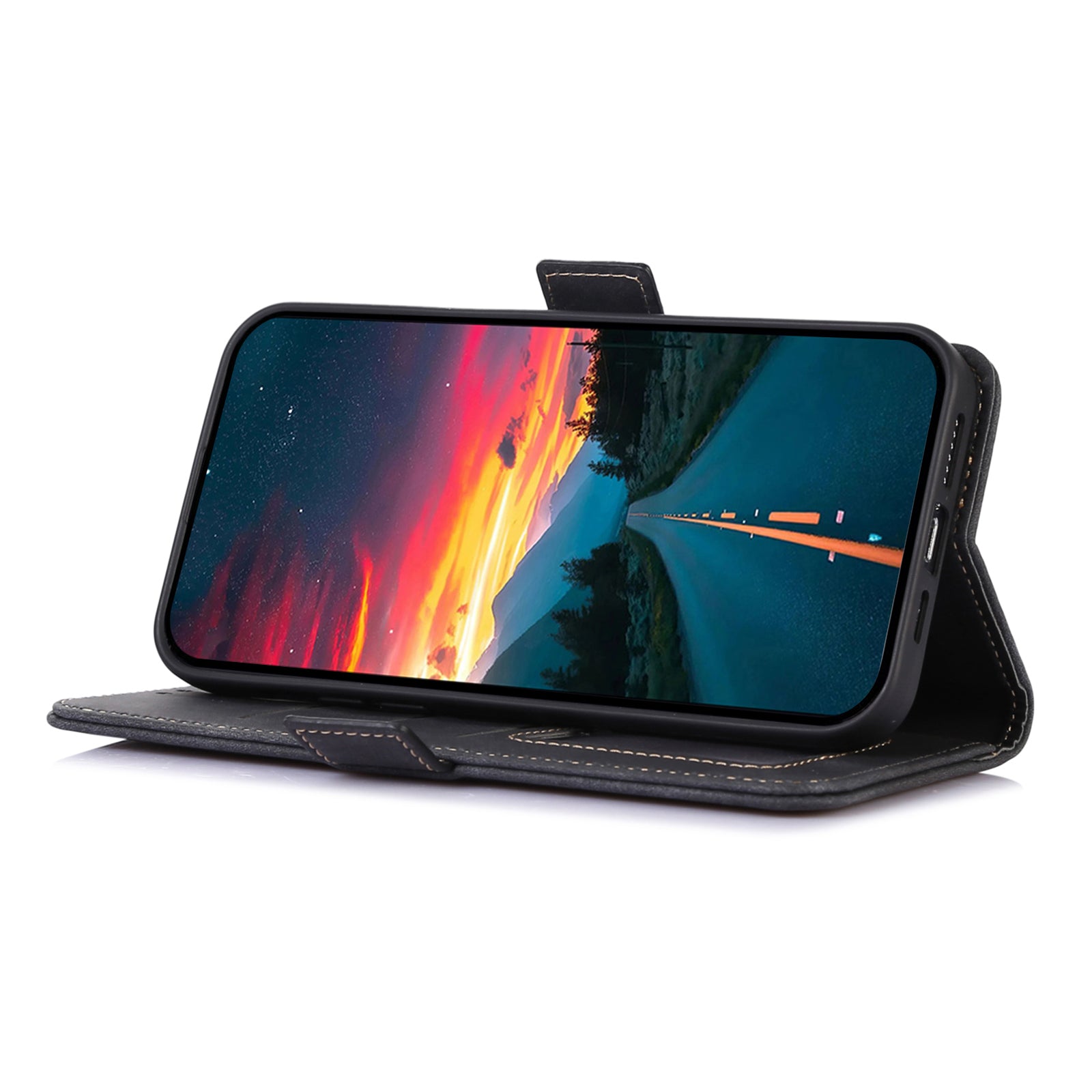 ABEEL For Xiaomi Redmi A3 / Poco C61 4G Case Phone Protective Cover Retro Texture PU Leather Wallet Stand Phone Shell