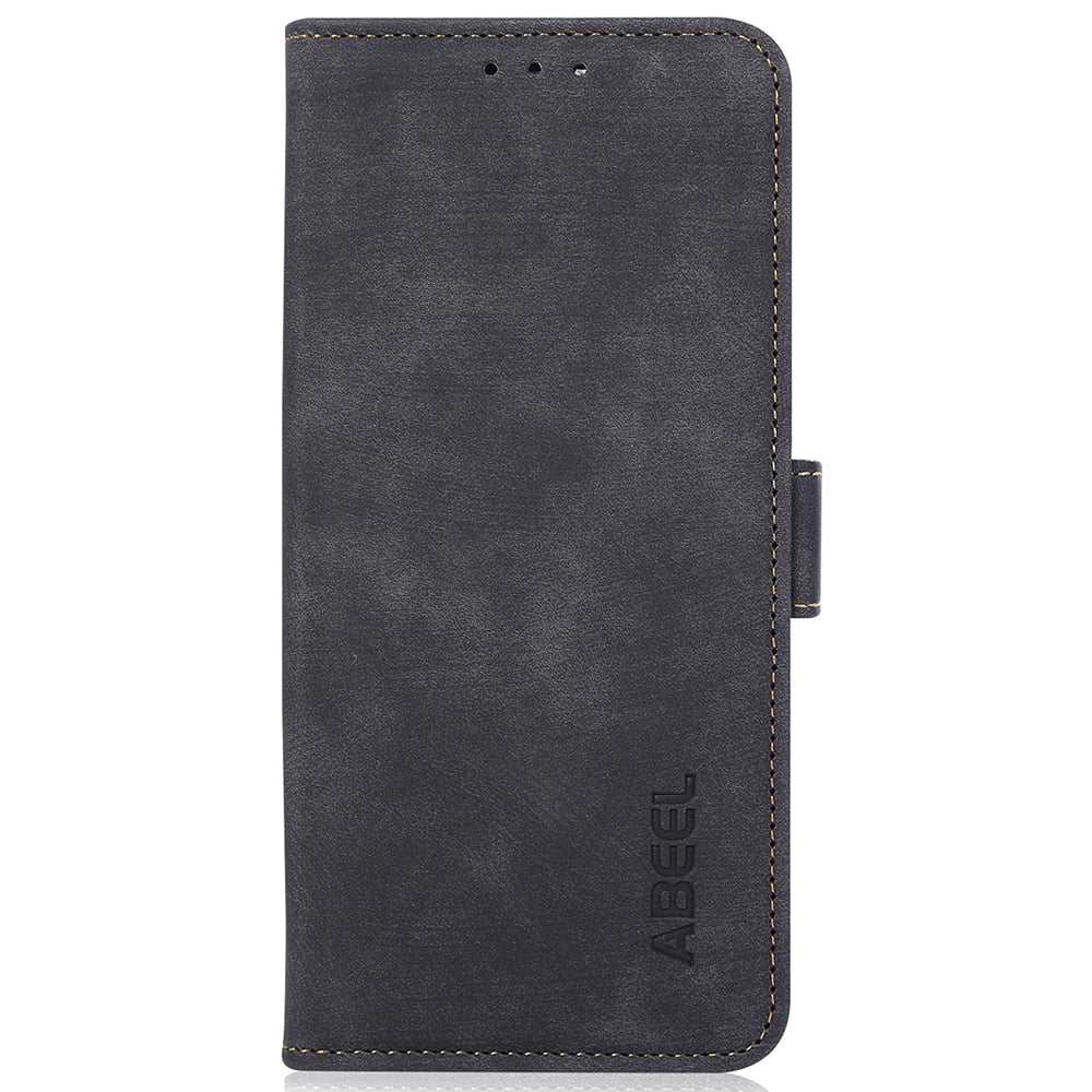 ABEEL For Xiaomi Redmi A3 / Poco C61 4G Case Phone Protective Cover Retro Texture PU Leather Wallet Stand Phone Shell