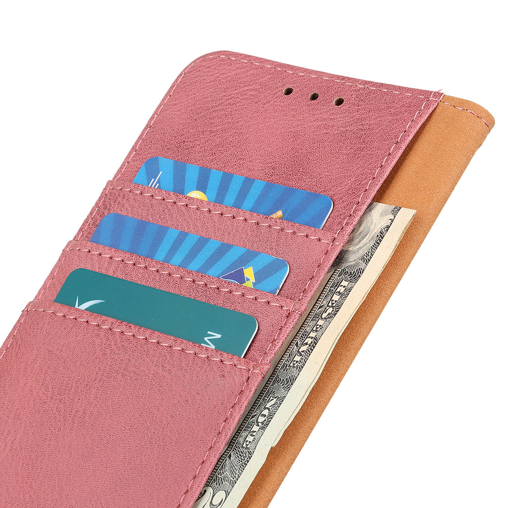 KHAZNEH For Motorola Moto G34 5G Cell Phone Case Cowhide Texture Leather Wallet Cover