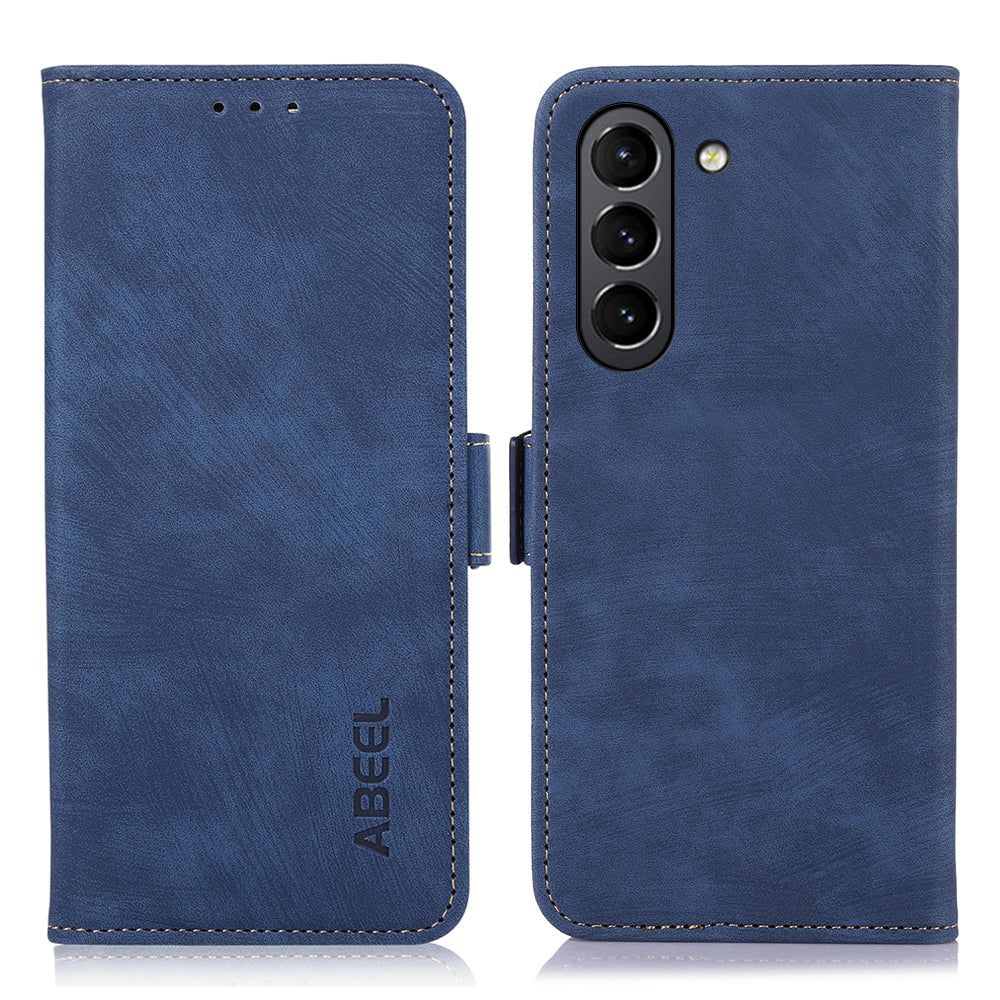 ABEEL For Samsung Galaxy S21+ 5G Case Leather Wallet Phone Cover Side Magnetic Clasp