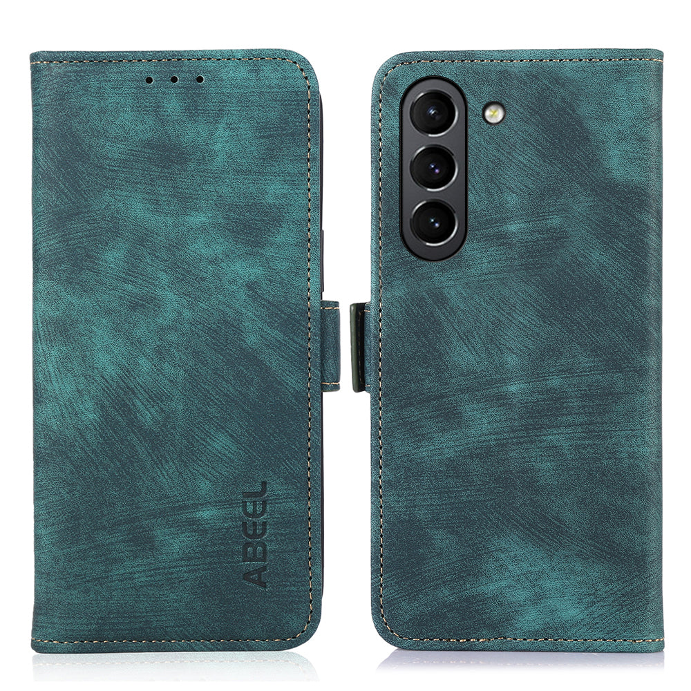 ABEEL For Samsung Galaxy S21+ 5G Case Leather Wallet Phone Cover Side Magnetic Clasp