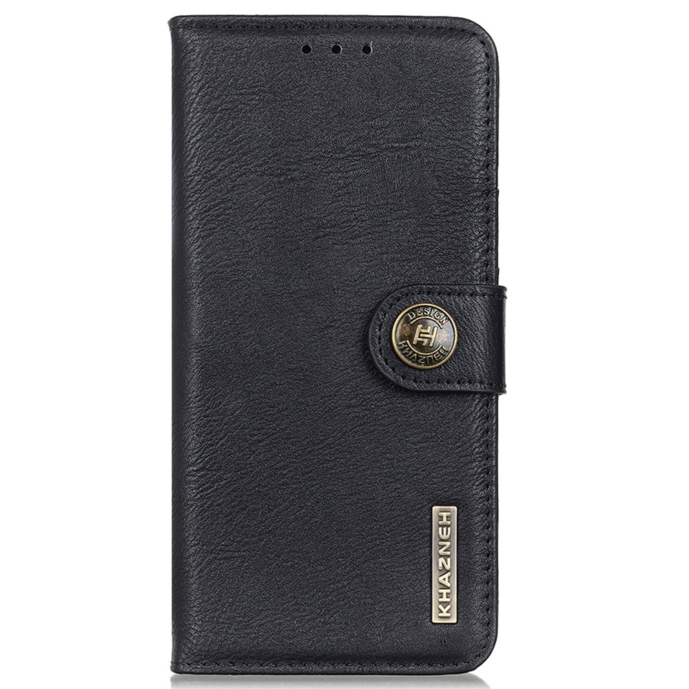KHAZNEH For Motorola Moto G24 Power Cowhide Texture Phone Case Leather Wallet Cover