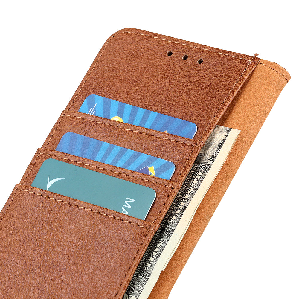 KHAZNEH For Xiaomi 14 Ultra Case Cowhide Texture Anti-drop Leather Stand Phone Cover