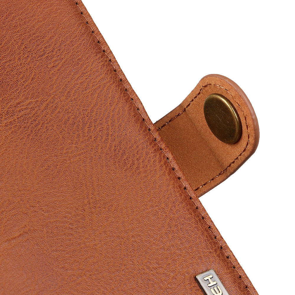 KHAZNEH For Xiaomi 14 Ultra Case Cowhide Texture Anti-drop Leather Stand Phone Cover