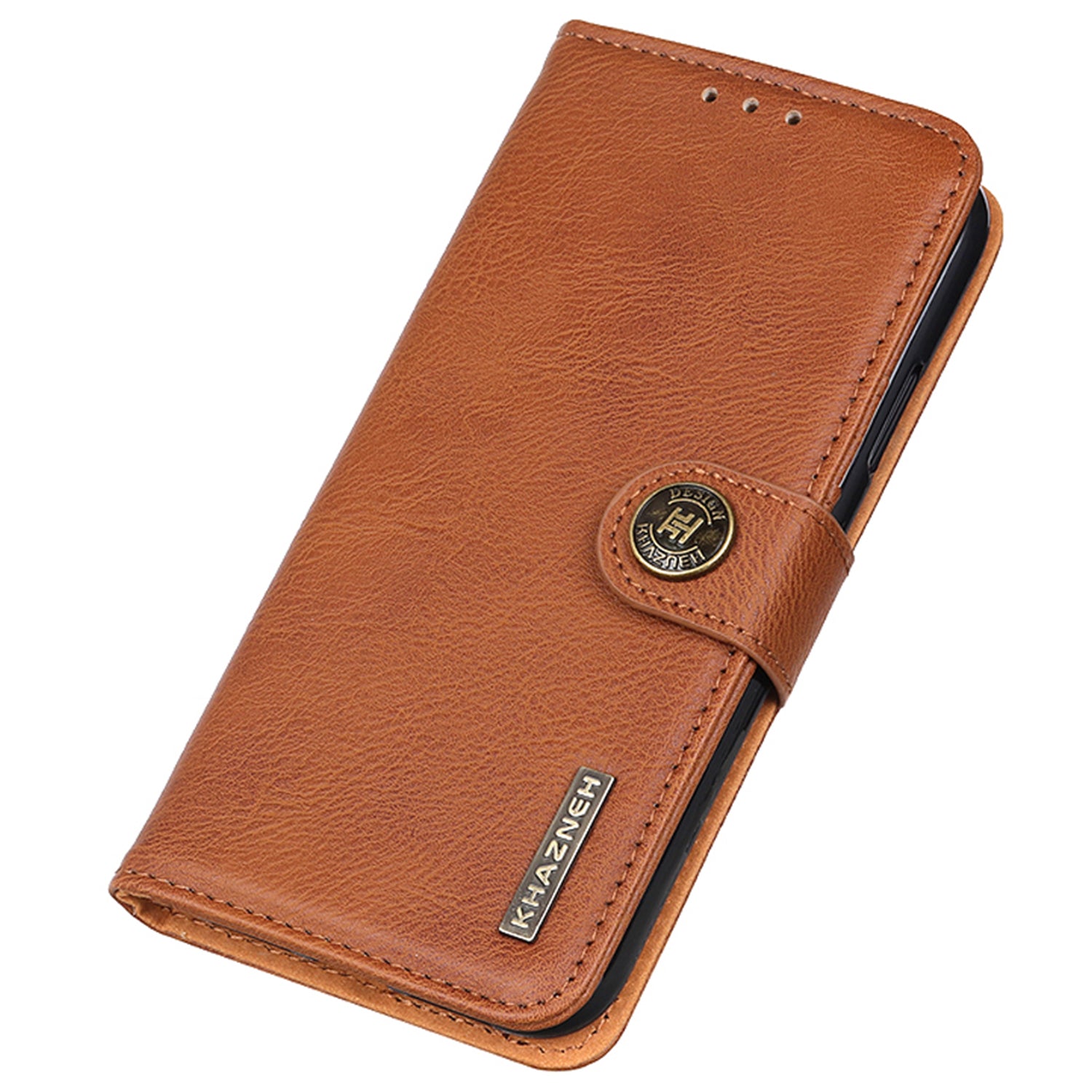 KHAZNEH For Xiaomi 14 Ultra Case Cowhide Texture Anti-drop Leather Stand Phone Cover