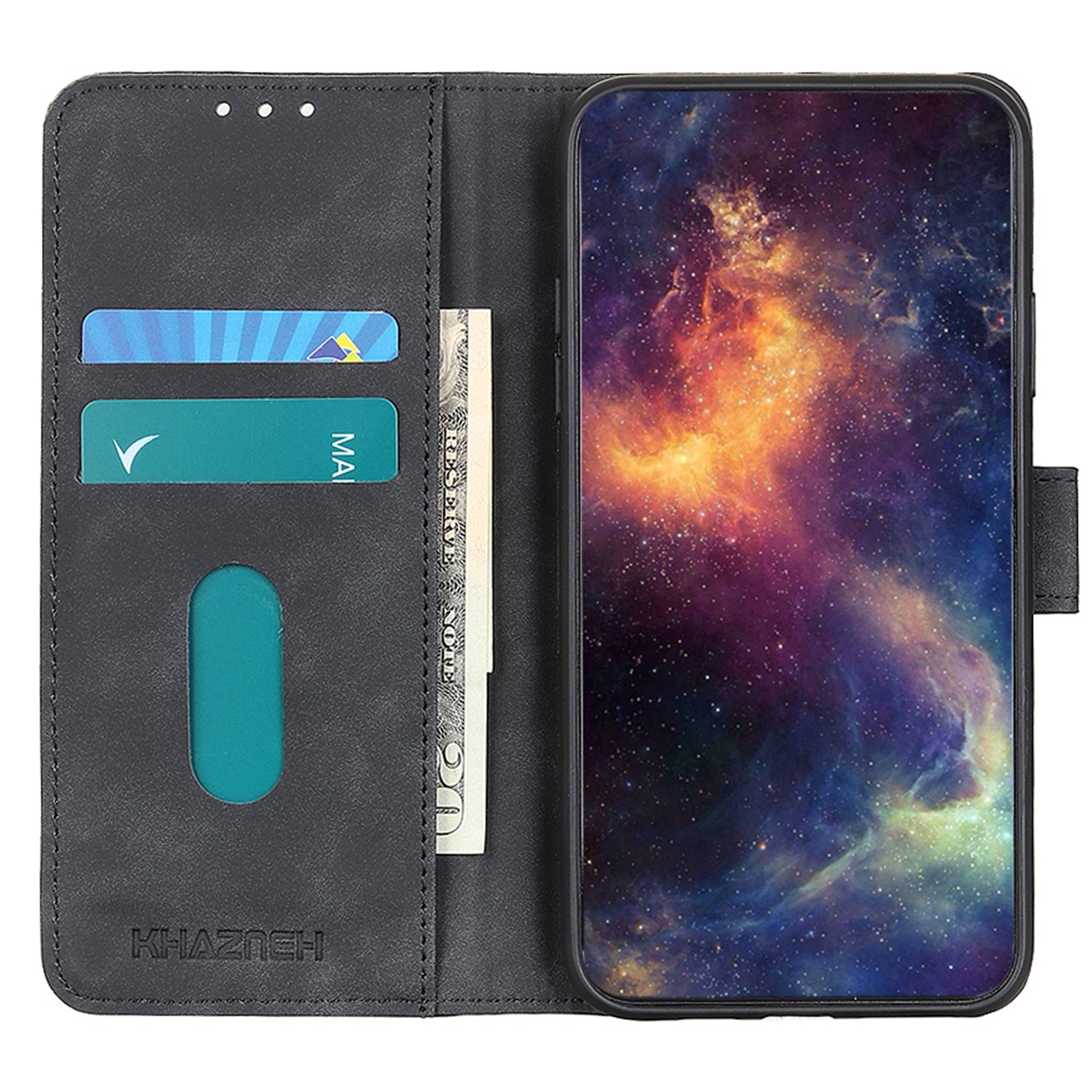 KHAZNEH For Xiaomi 14 Ultra Case Retro PU Leather Wallet Bump Proof Phone Cover