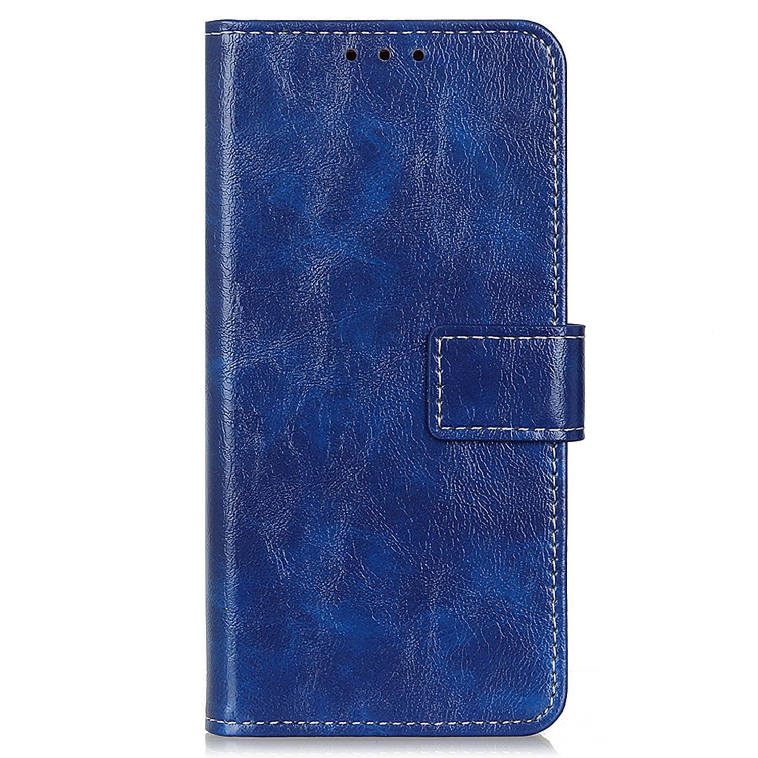 PU Leather Phone Cover for Motorola Moto G04 4G / G24 4G Retro Crazy Horse Texture Wallet Phone Stand Case