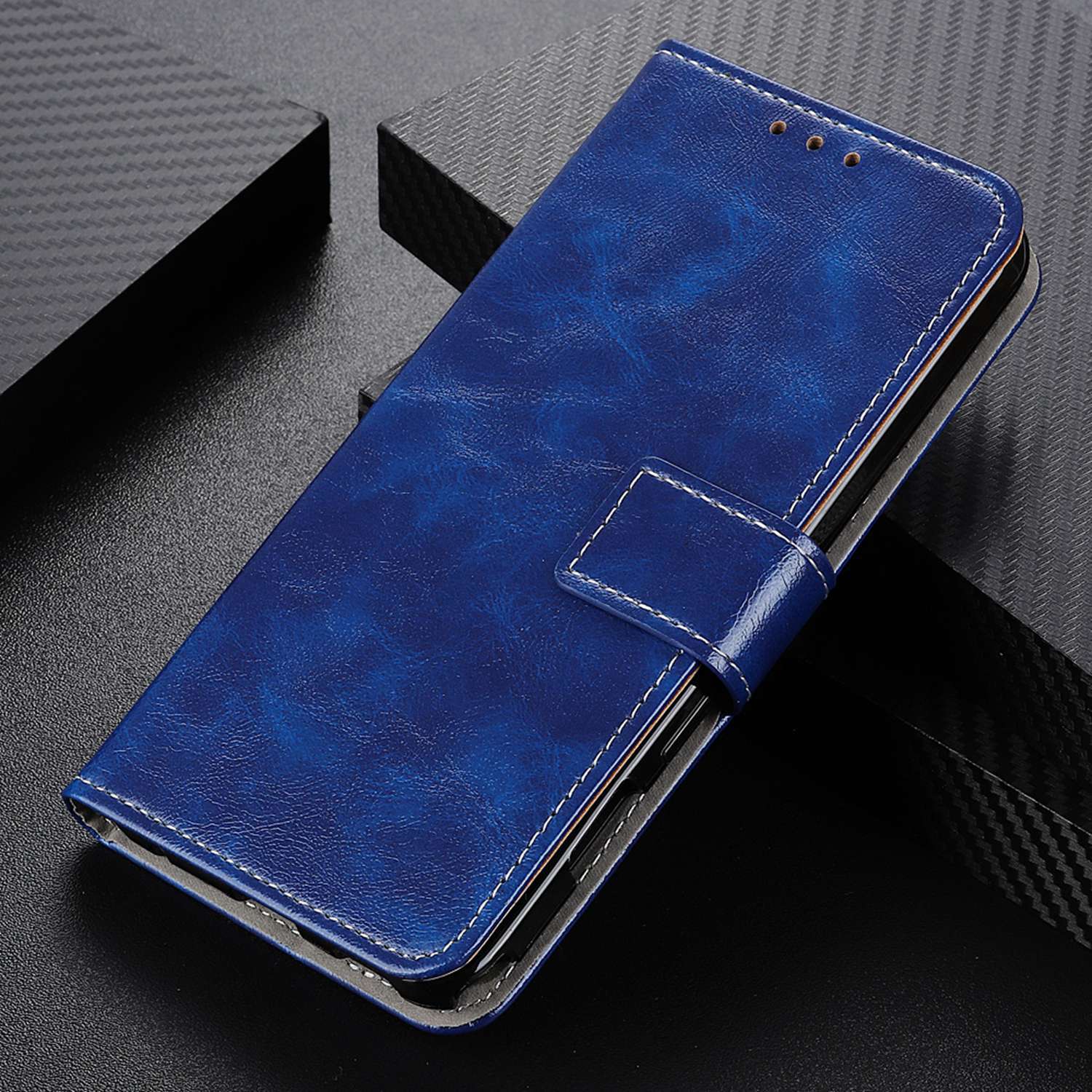 PU Leather Phone Cover for Motorola Moto G04 4G / G24 4G Retro Crazy Horse Texture Wallet Phone Stand Case