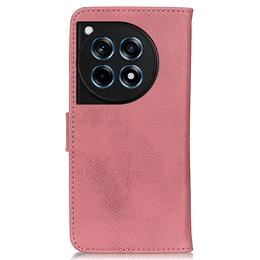 KHAZNEH For OnePlus 12R 5G / Ace 3 5G Cell Phone Case Cowhide Texture Leather Wallet Anti-scratch Cover