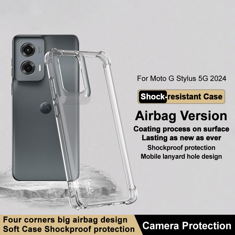 IMAK For Motorola Moto G Stylus 5G (2024) Case TPU Phone Cover Advanced Airbag Drop Protection