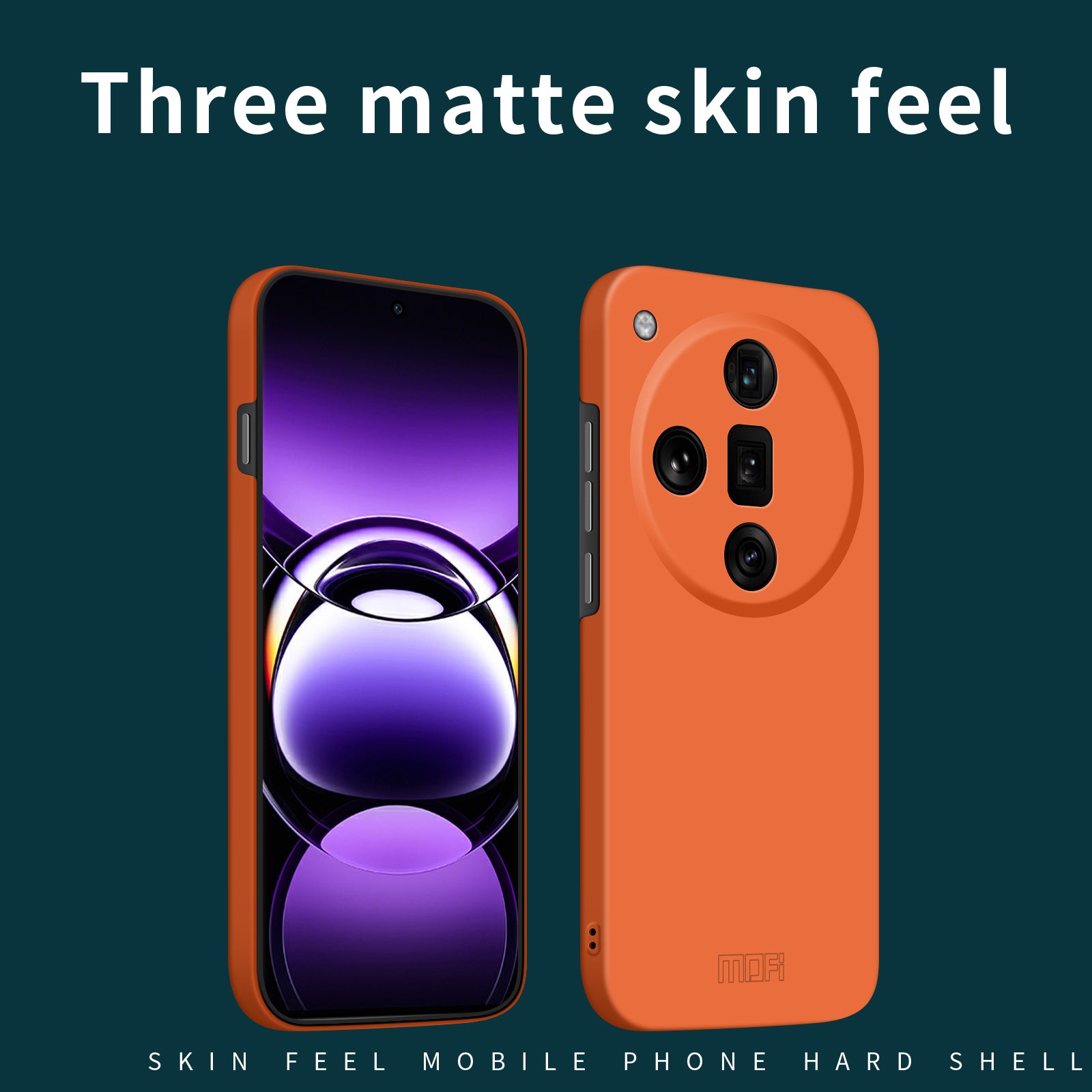 MOFI JK Qin Series For Oppo Find X7 Ultra Slim Case Matte TPU+Acrylic Phone Back Shell
