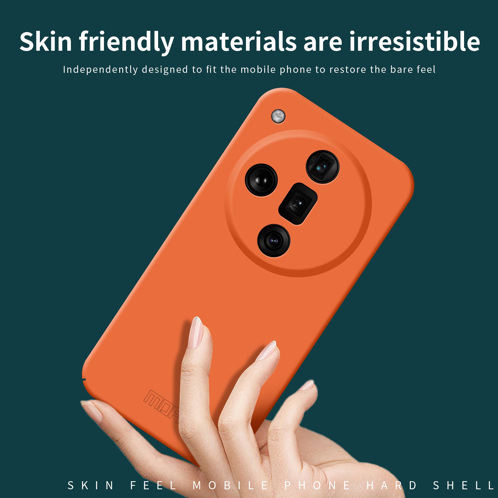 MOFI JK Qin Series For Oppo Find X7 Ultra Slim Case Matte TPU+Acrylic Phone Back Shell