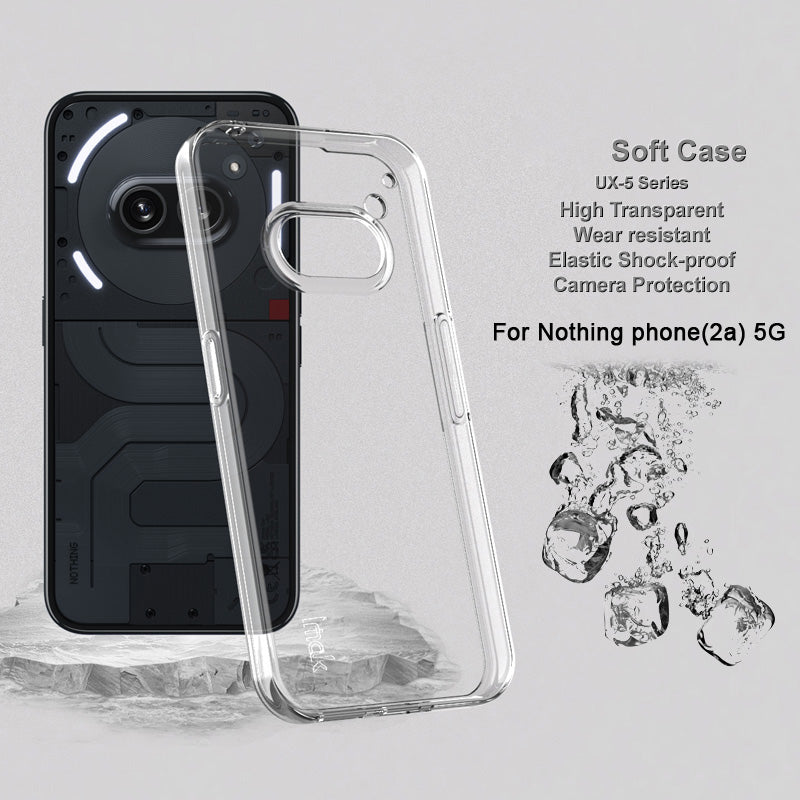 IMAK UX-5 Series For Nothing Phone (2a) Anti-Scratch Clear TPU Phone Case Anti-Drop Phone Cover