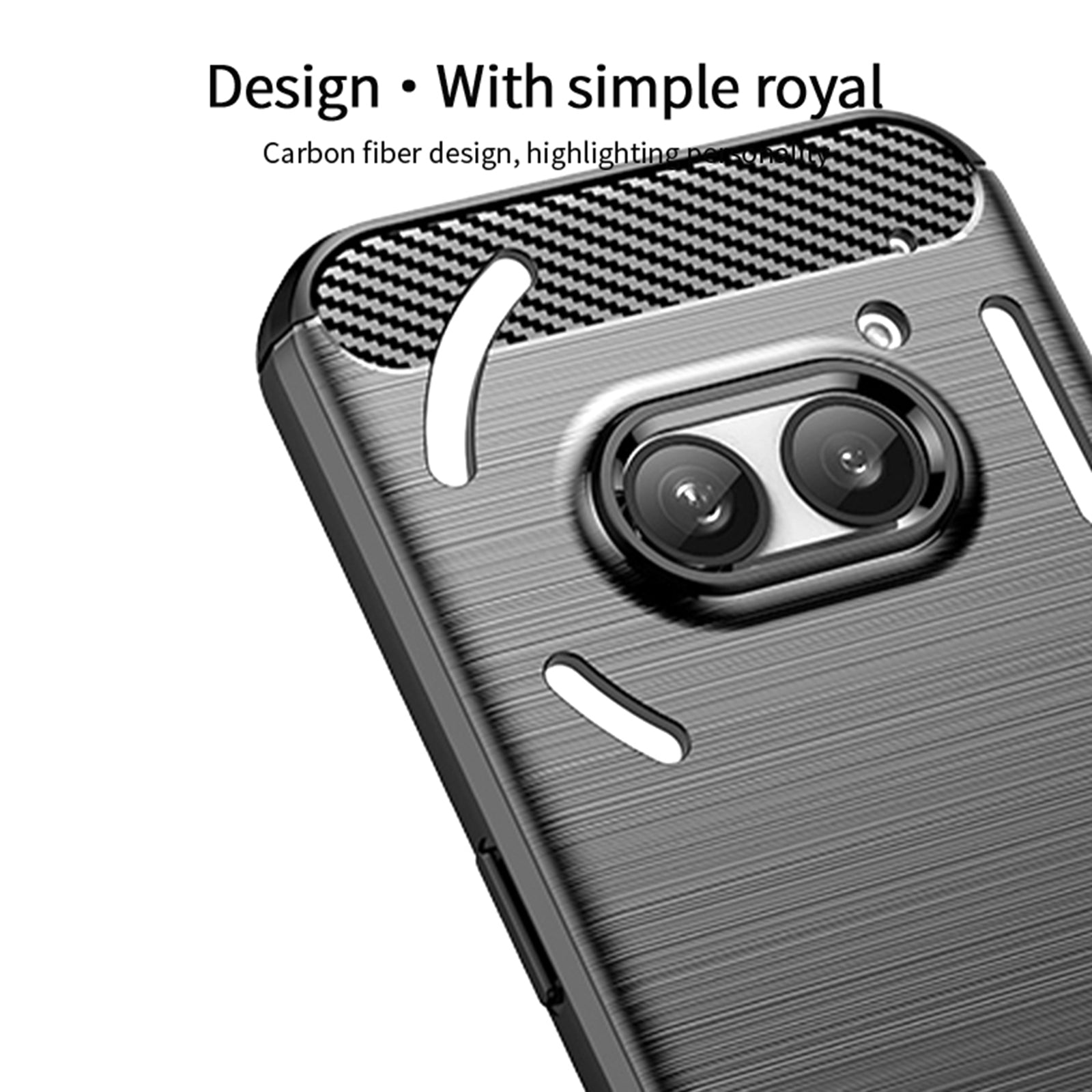 MOFI JK TPU Series-1 For Nothing Phone (2a) Cell Phone Cases Shock-Absorbent Brushed Cover
