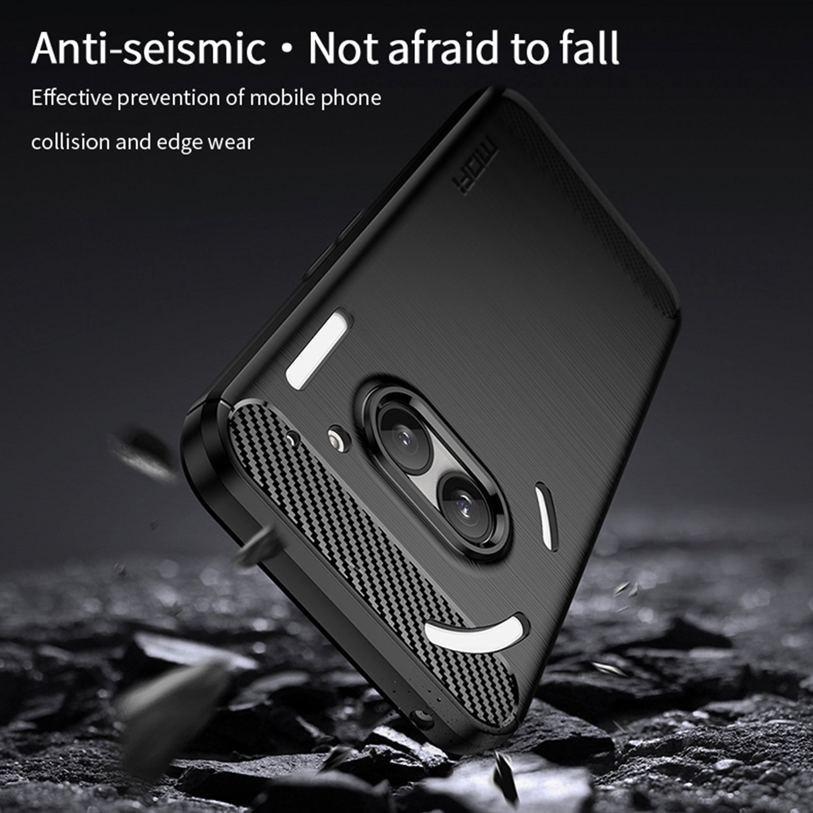 MOFI JK TPU Series-1 For Nothing Phone (2a) Cell Phone Cases Shock-Absorbent Brushed Cover