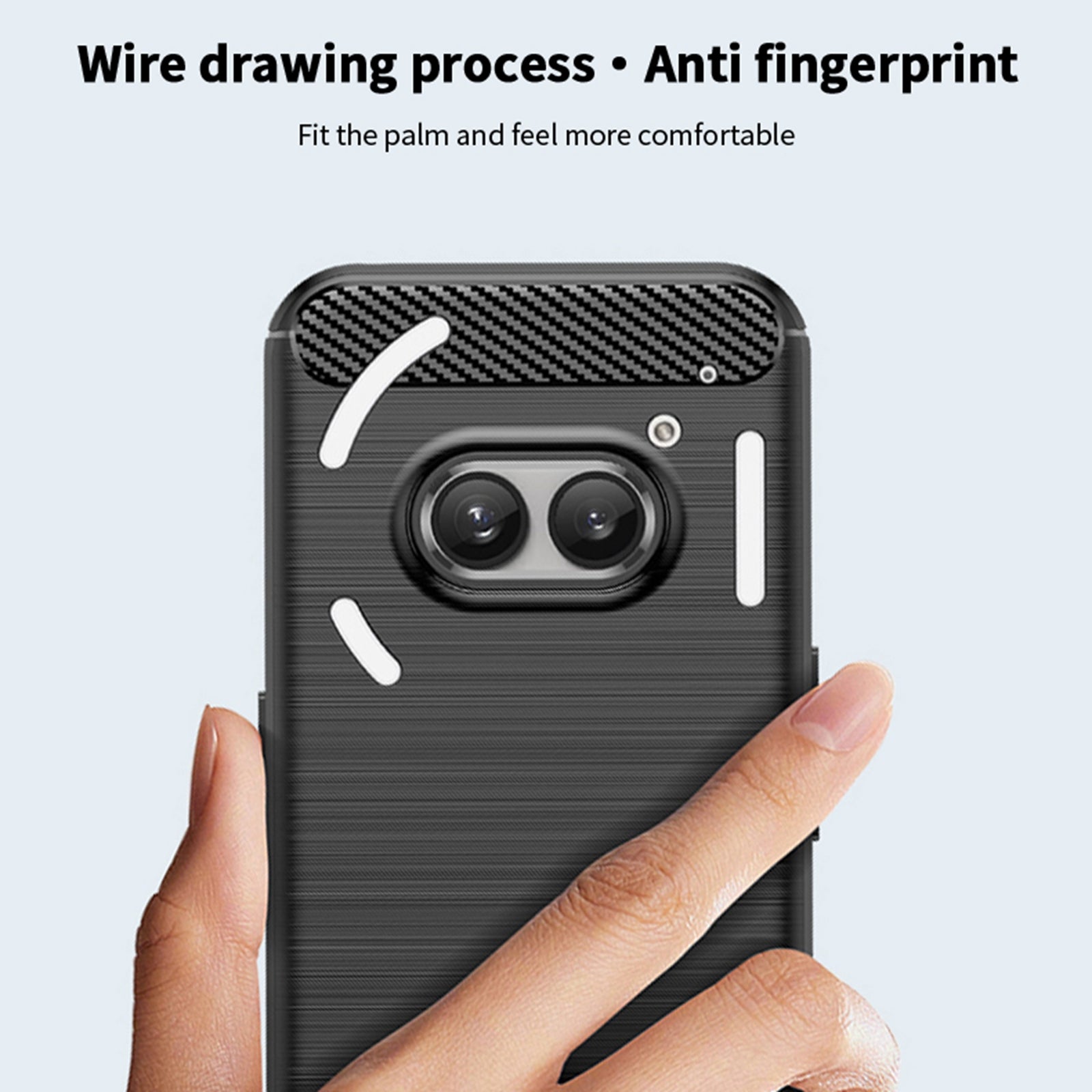 MOFI JK TPU Series-1 For Nothing Phone (2a) Cell Phone Cases Shock-Absorbent Brushed Cover