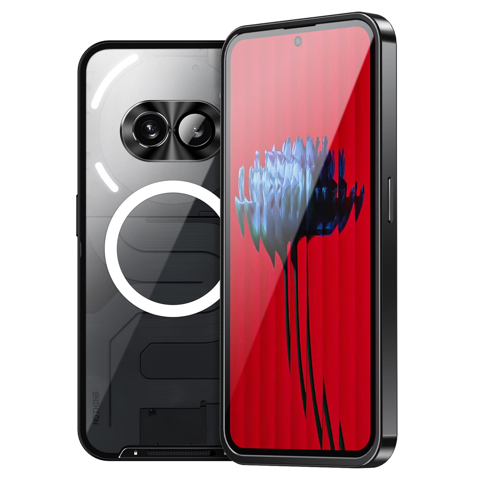 Magic Shield Magnetic Series For Nothing Phone (2a) Case Metal Frame Phone Cover Compatible with MagSafe