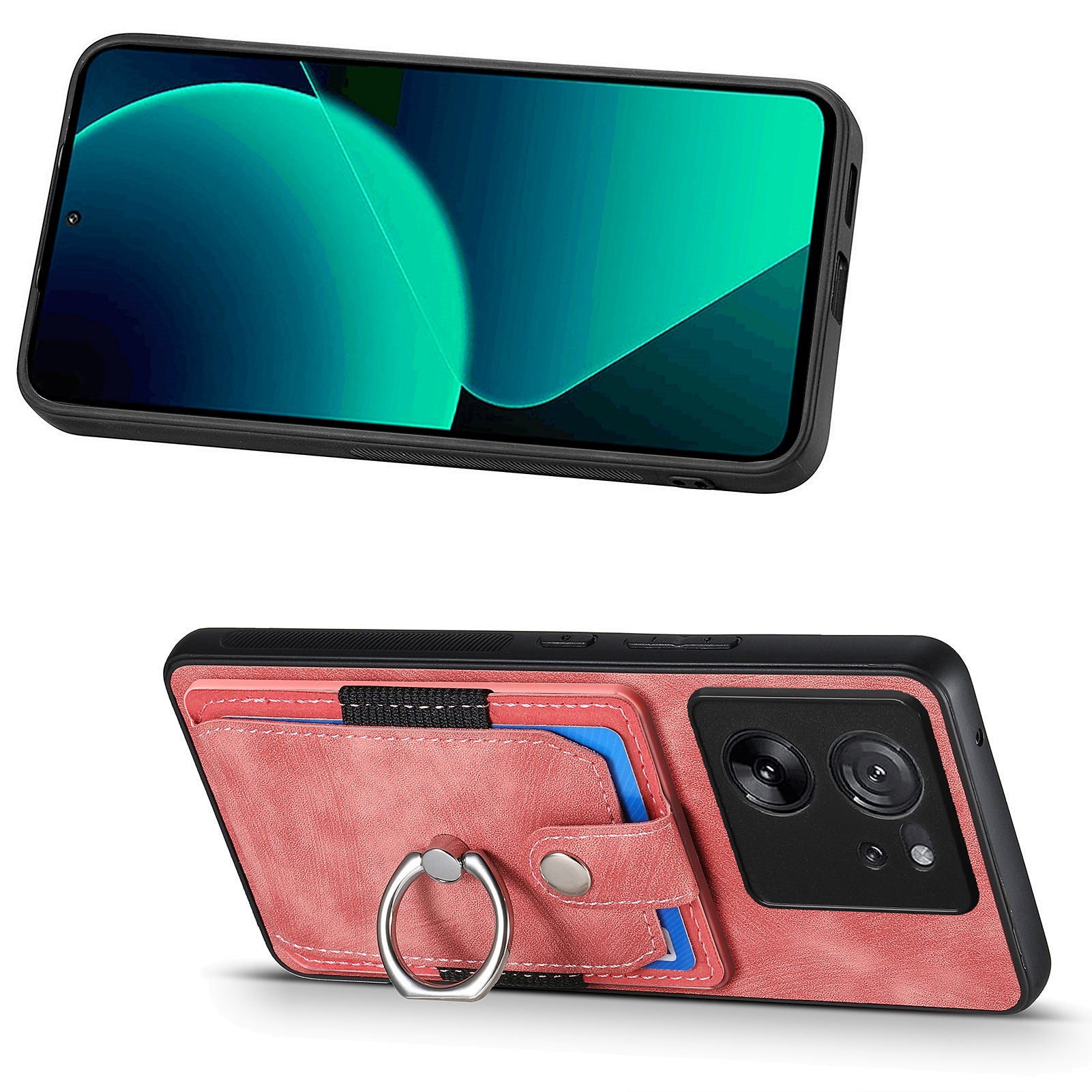 D2 For Xiaomi 13T Pro / 13T / Redmi K60 Ultra Ring Holder Kickstand Phone Cover Shockproof Phone Case