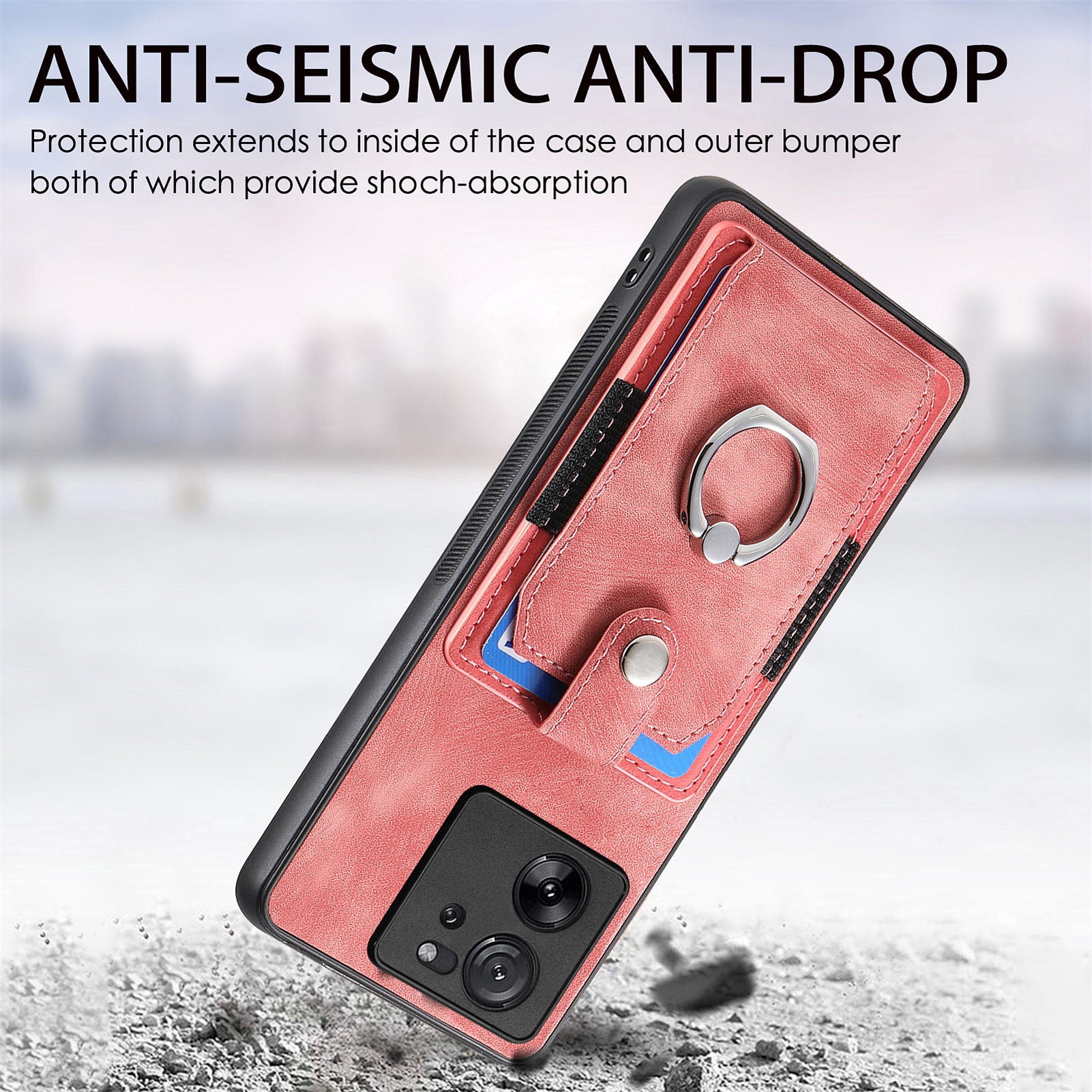 D2 For Xiaomi 13T Pro / 13T / Redmi K60 Ultra Ring Holder Kickstand Phone Cover Shockproof Phone Case
