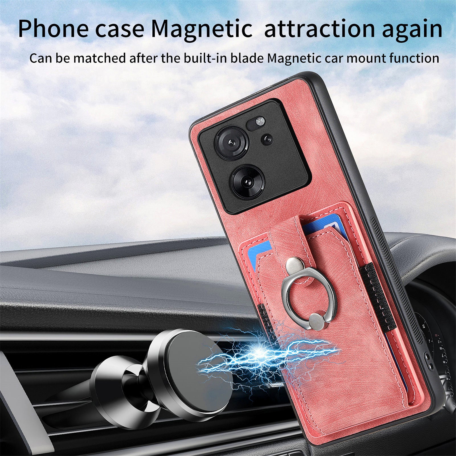 D2 For Xiaomi 13T Pro / 13T / Redmi K60 Ultra Ring Holder Kickstand Phone Cover Shockproof Phone Case